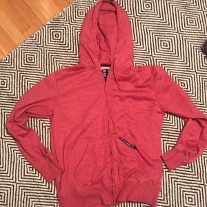 Men’s billabong red full zip sweatshirt